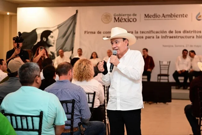 Invertirán más de 5 mil 650 millones de pesos en tecnificación de riego en los valles del Yaqui y Mayo