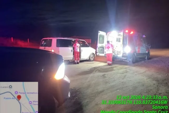 Trasladan de urgencia a mujer con complicaciones posparto de Santa Cruz a Nogales