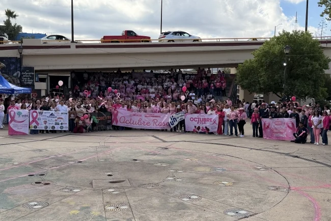 Marcha Rosa en Nogales impulsa la detección oportuna del cáncer de mama