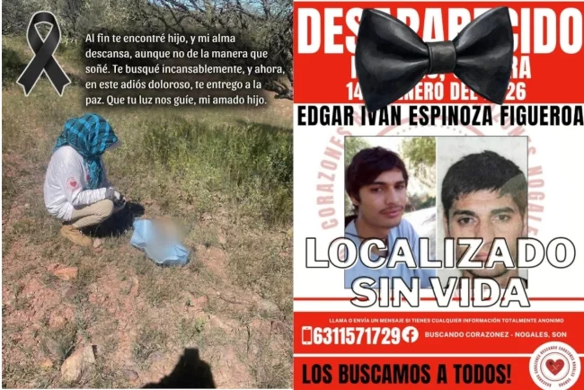 Concluye búsqueda de Edgar Iván Espinoza Figueroa; fue localizado sin vida