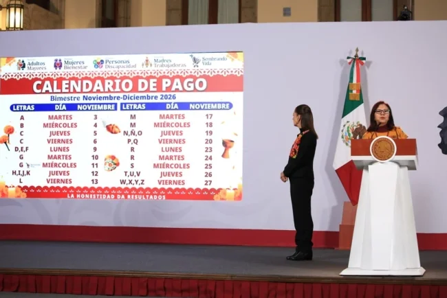 Bienestar anuncia calendario de pagos de noviembre para programas sociales en Sonora