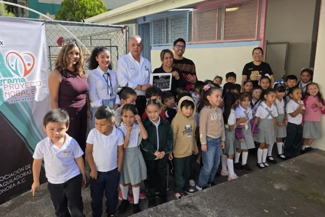 Beneficia Index Nogales a 120 alumnos con rehabilitación sanitaria en preescolar