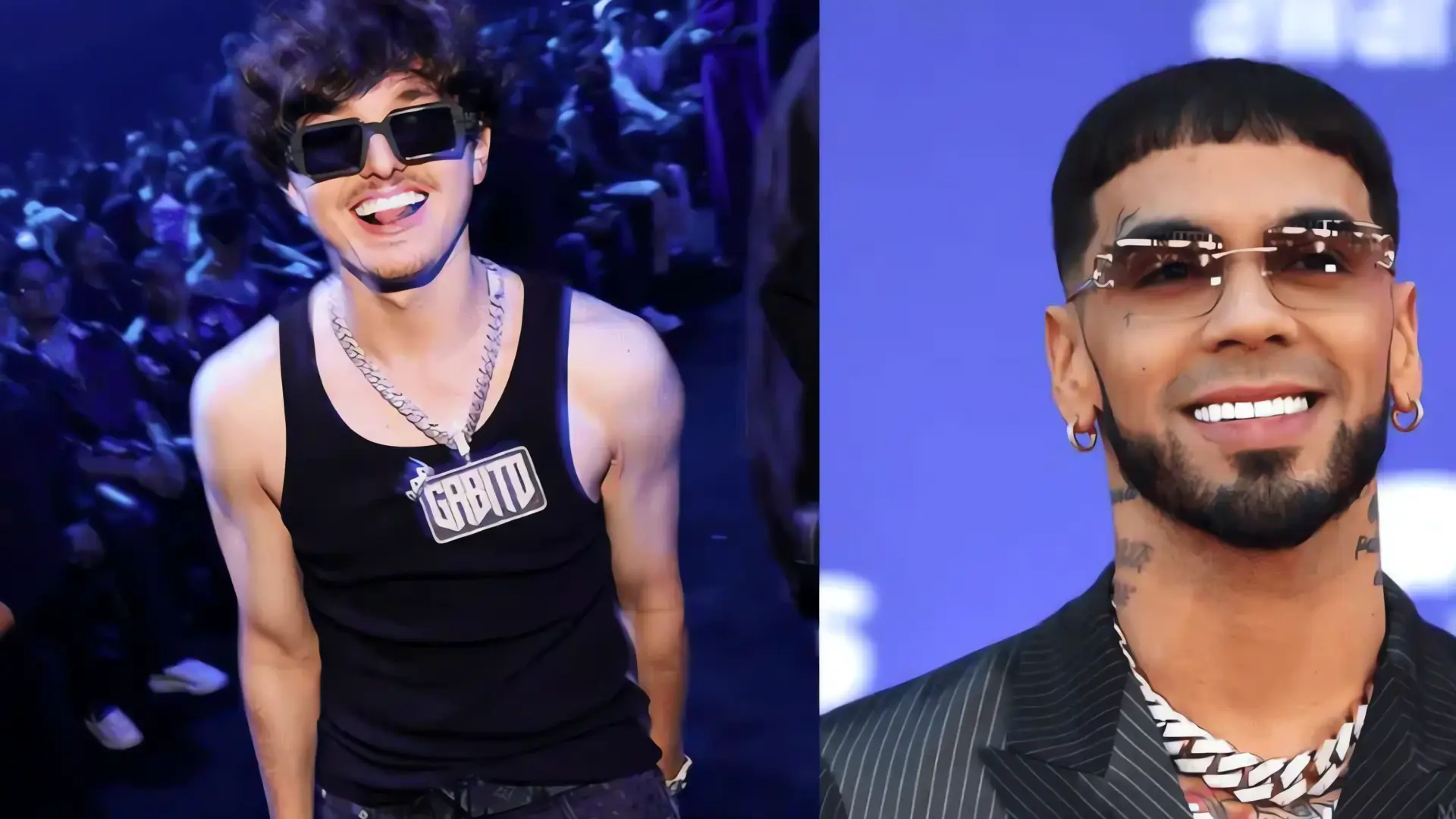 Anuel AA y Gabito Ballesteros en el Super Bowl LVII
