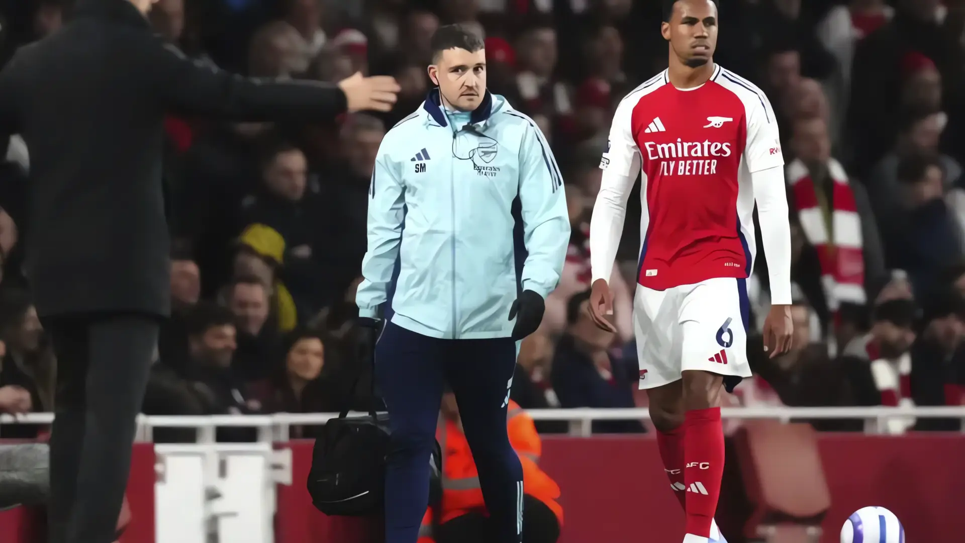 La lesión de Gabriel preocupa al Arsenal antes del choque contra el Real Madrid
