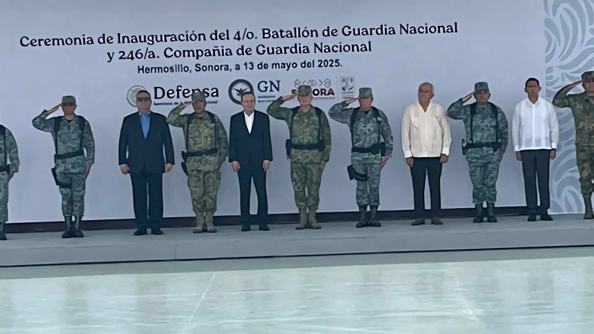Hermosillo recibe el Cuarto Batallón de la Guardia Nacional
