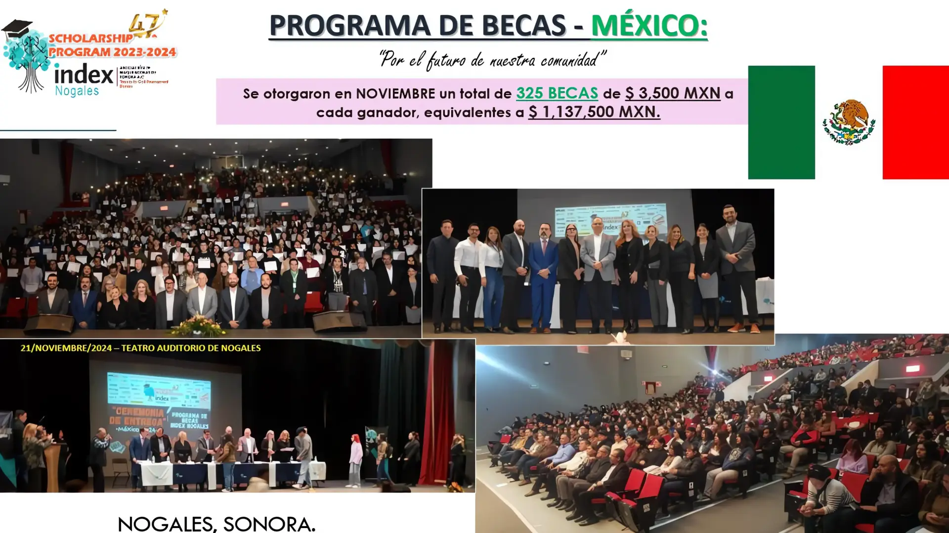 Becas Index benefician a estudiantes de Nogales y Río Rico
