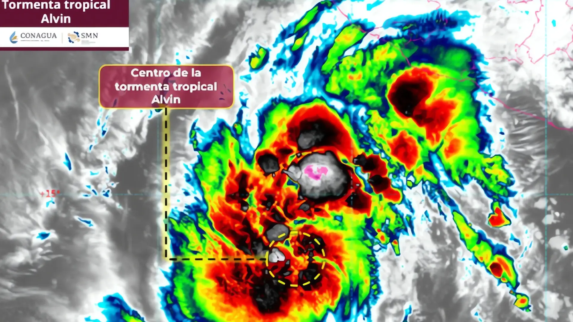 Alerta por Alvin: Fuertes lluvias y oleaje en el Pacífico mexicano
