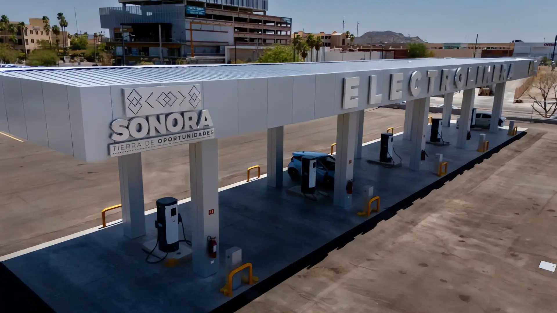 Sonora inaugura su primera electrolinera pública
