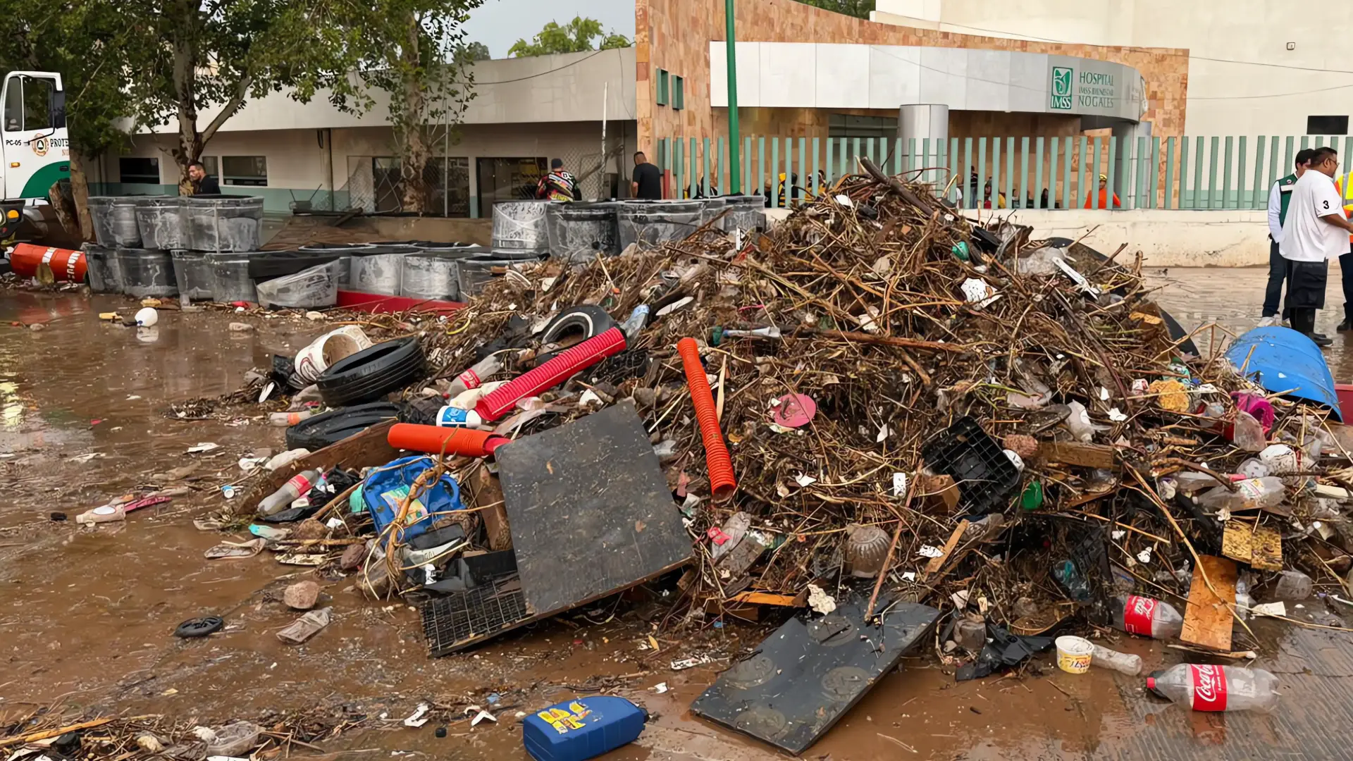 Lluvias dejan más de 2,500 toneladas de escombros y basura