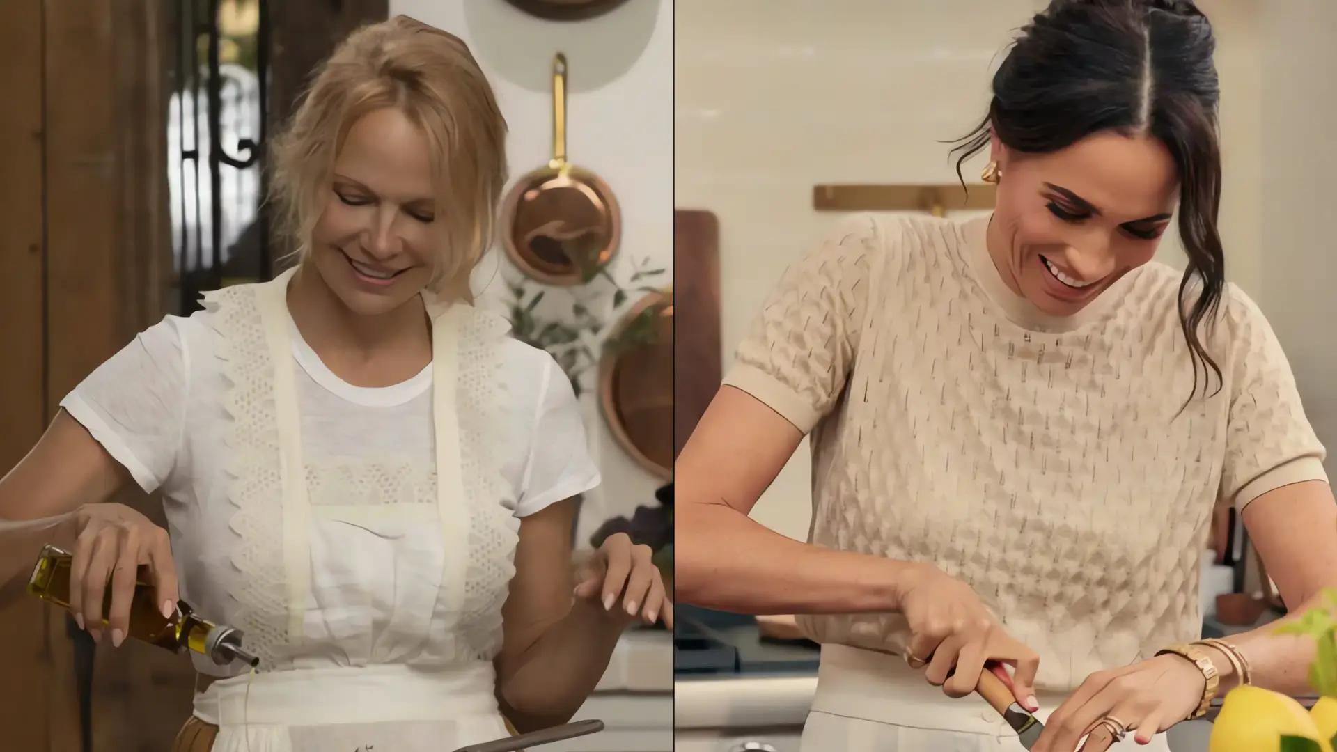 Pamela Anderson desmiente plagio de Meghan Markle en programa de cocina