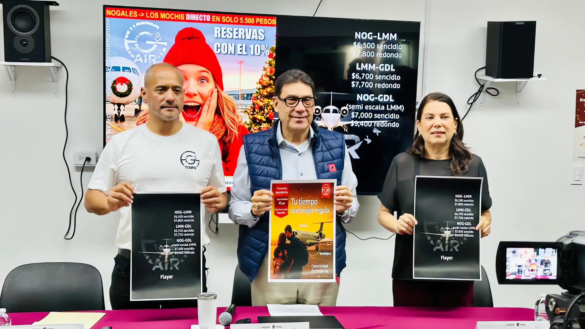 Vuelos comerciales conectarán la frontera con Los Mochis y Guadalajara