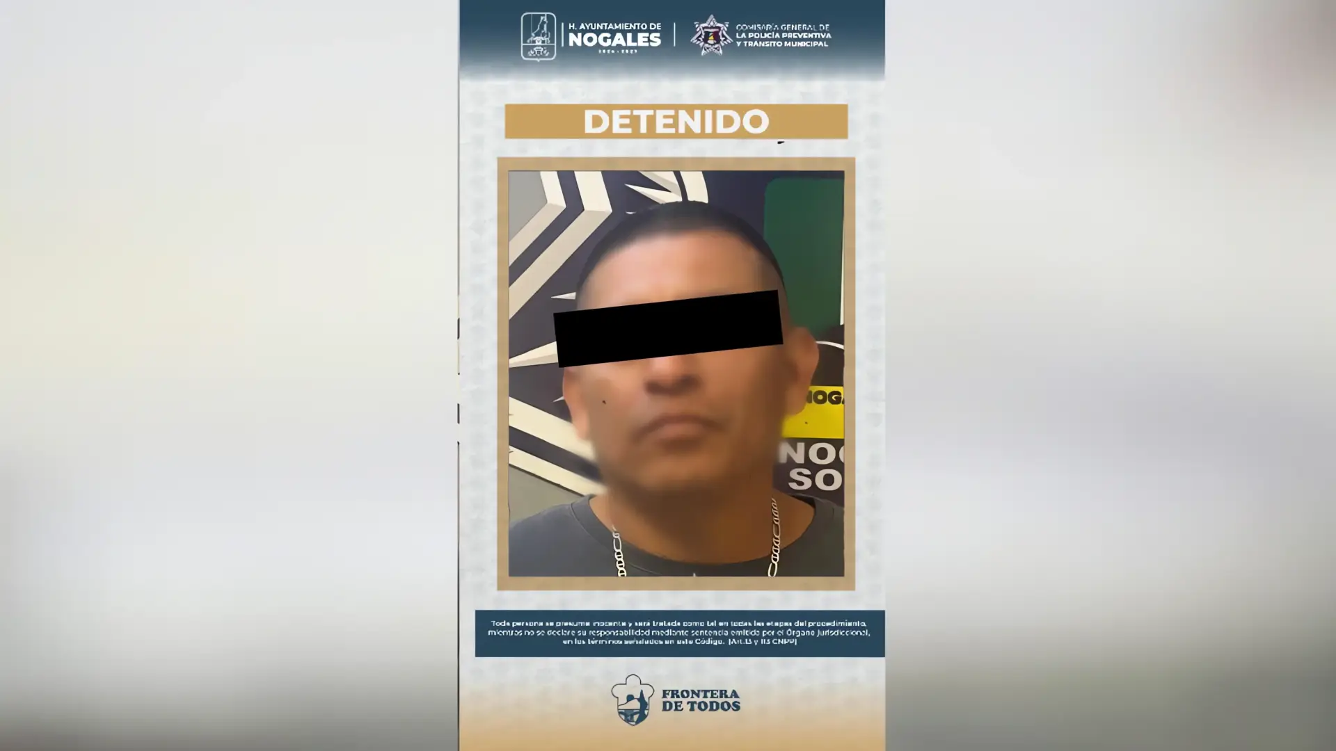 Detenido tras amenazar a policías y reclamar vínculo con grupo criminal