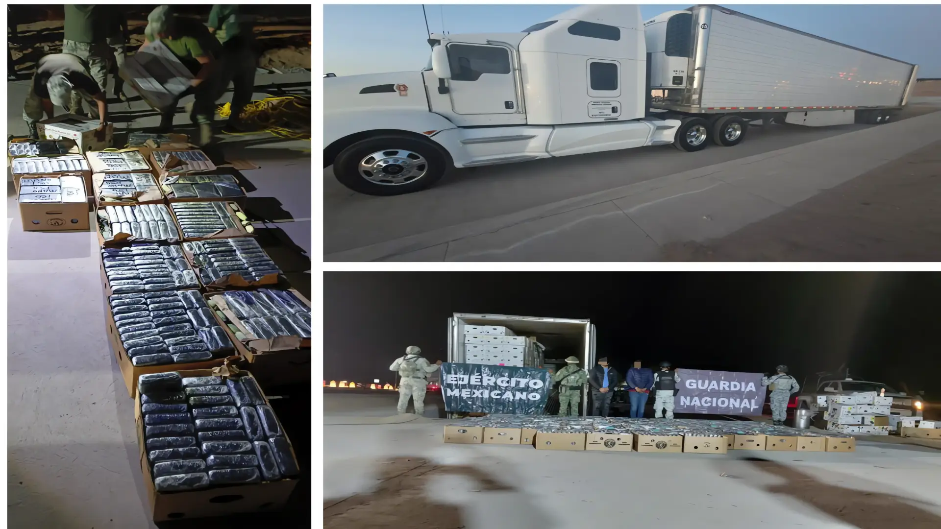 Hallan más de 1.8 toneladas de cocaína en operativo de revisión en San Luis Río Colorado