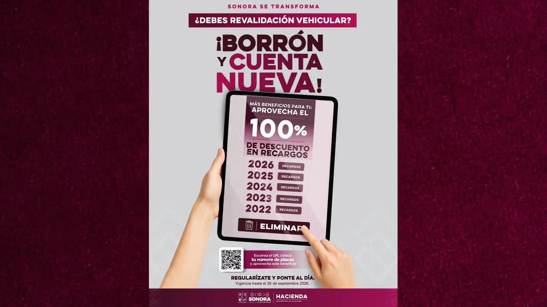Se extienden los beneficios del programa “Borrón y Cuenta Nueva”