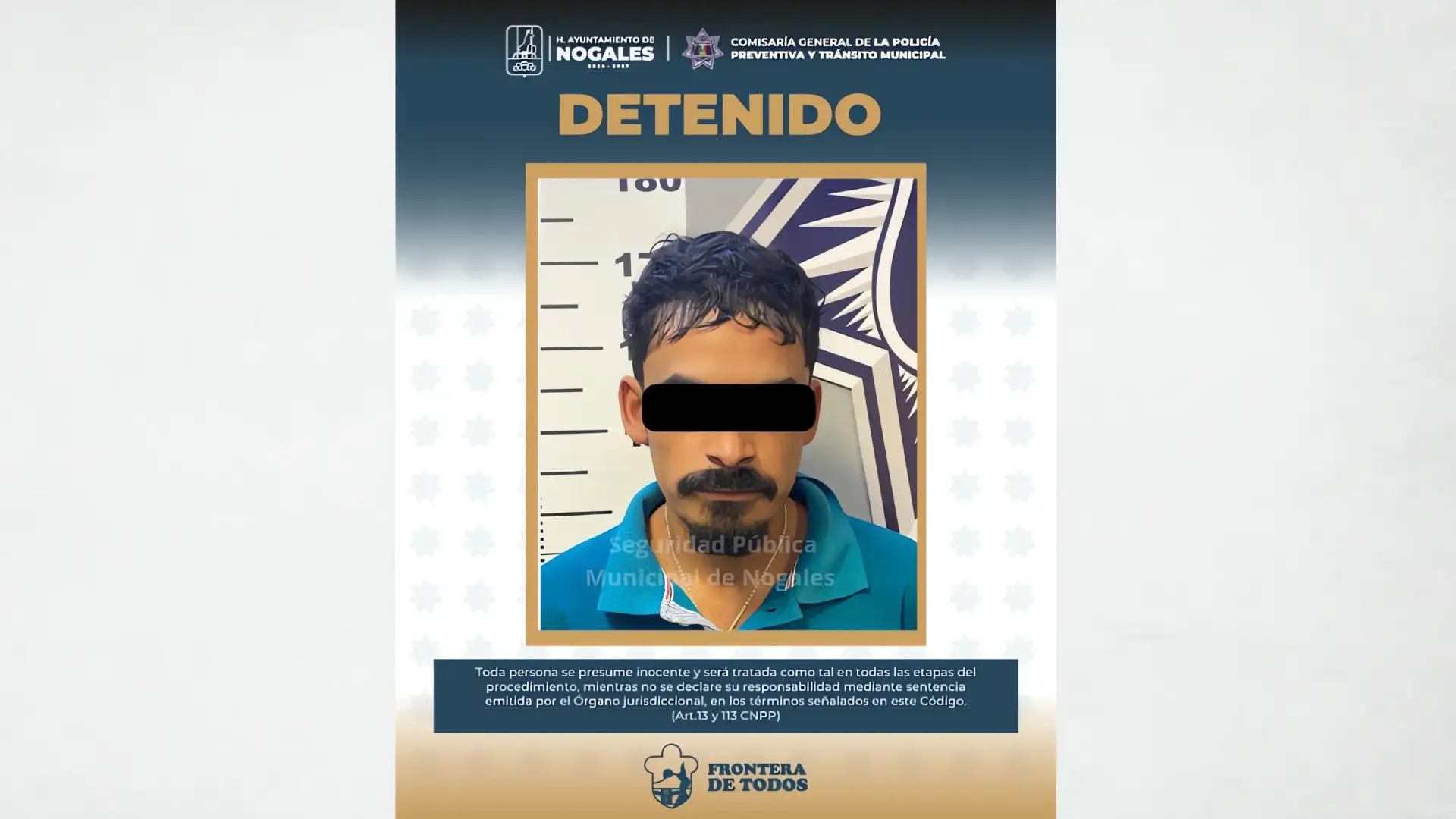 Taxista detenido en Nogales por manejar auto reportado como robado en Guaymas
