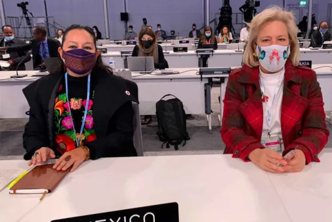 María Luisa Albores se despide de la COP26