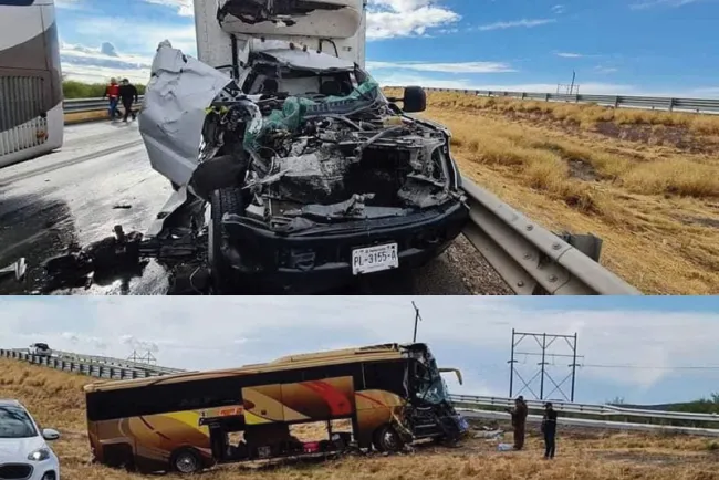 Choca autobús, hay 16 heridos