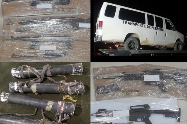 INTEGRA FGR INVESTIGACIÓN TRAS ASEGURAR ARMAMENTO ABANDONADO EN ALTAR, SONORA.