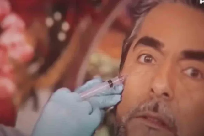 Raúl Araiza se aplica botox durante programa en vivo; esto fue lo que pasó