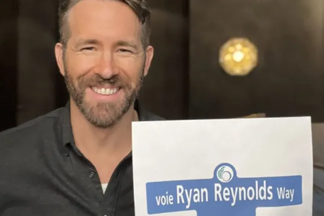 Ryan Reynolds tendrá una calle con su nombre en Ottawa, Canadá