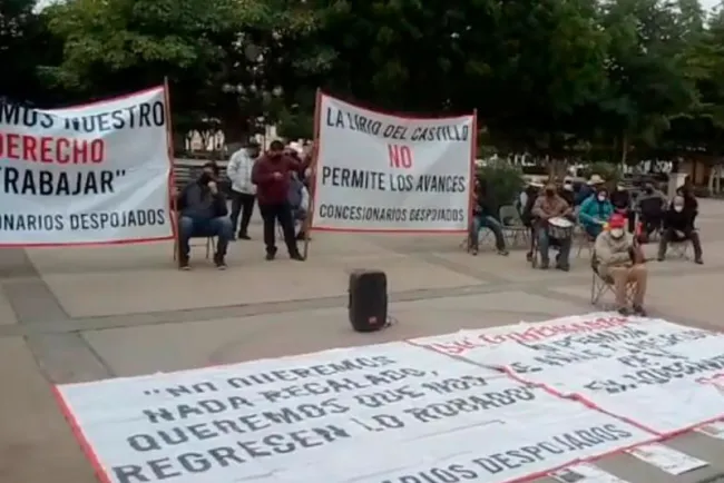 Mantienen manifestación concesionarios de transporte