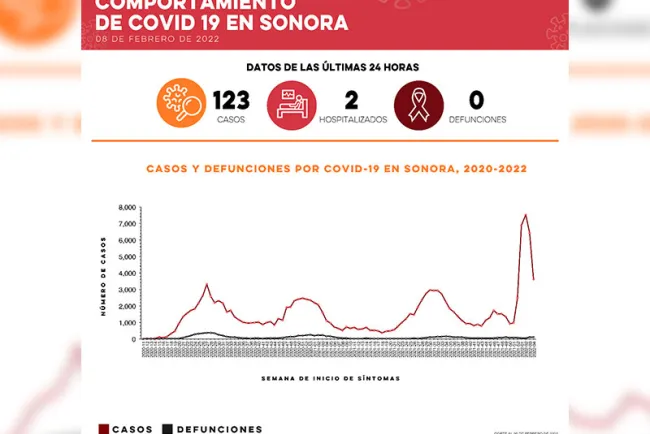 Confirman 123 casos y cero muertes por Covid-19
