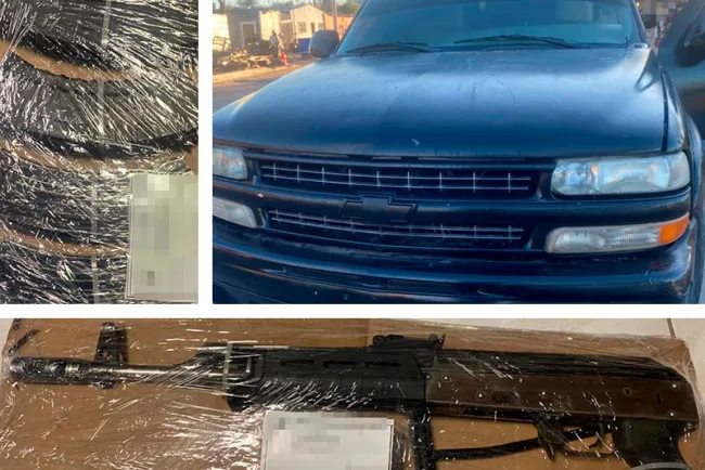 Asegura SEDENA y Policía Estatal arma AK-47, cargadores y cartuchos en Santa Ana