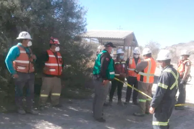 Atiende CEPC derrumbe en mina de Santa Ana