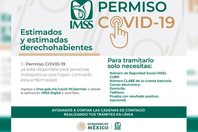Elimina IMSS permiso Covid en línea: AMS