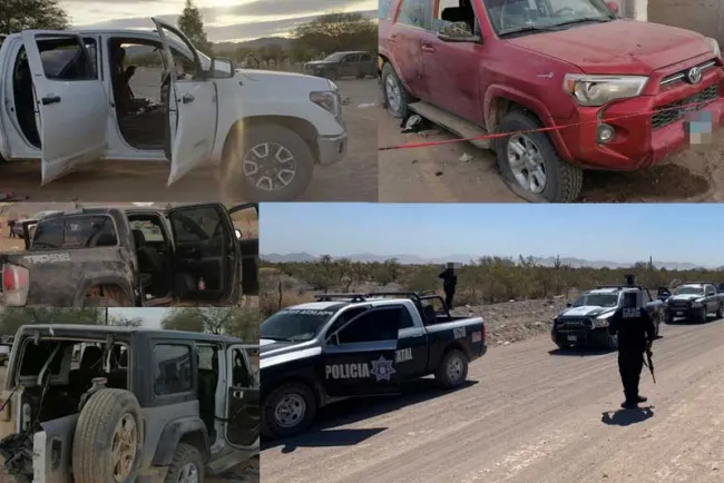 Asegura Sedena y PESP a cuatro personas armadas en operativo Caborca
