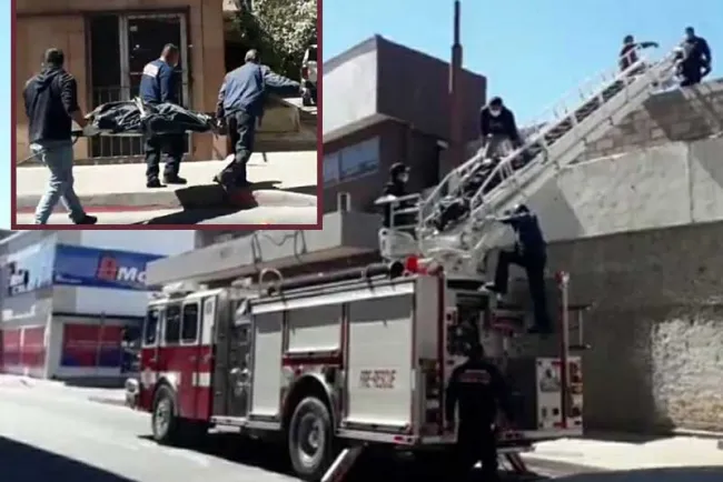 Rescatan cuerpo de hombre que estaba en techo