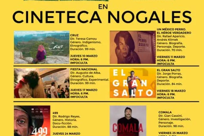 Exhibirán 7 documentales en Cineteca Nogales