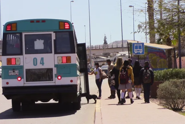 Monitorean
transporte urbano con aforo escolar