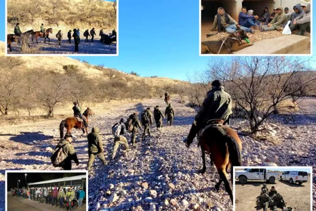 Aseguran grandes grupos de migrantes