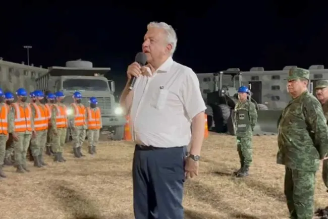 Inician militares construcción de Tren Maya y aeropuerto de Tulum; obras no tienen fines de lucro: AMLO