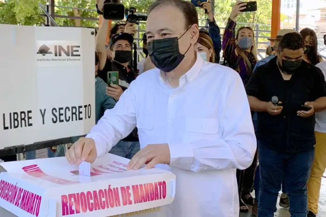 Emite Gobernador opinión sobre votación de revocación de mandato