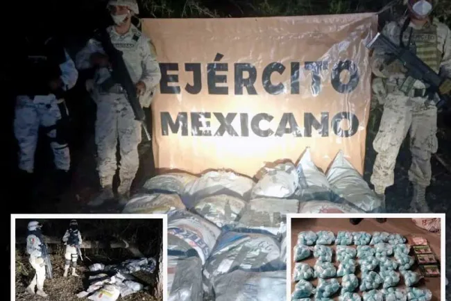 Asegura Sedena droga en pista clandestina; avioneta logró huir