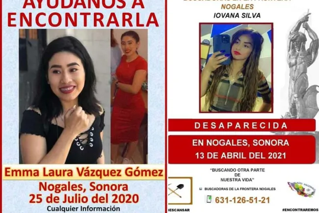Siguen casos de mujeres desaparecidas en esta frontera