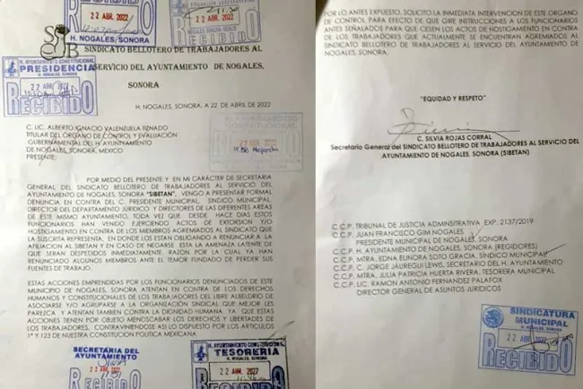 Denuncian extorsión y hostigamiento a trabajadores del Sibetan