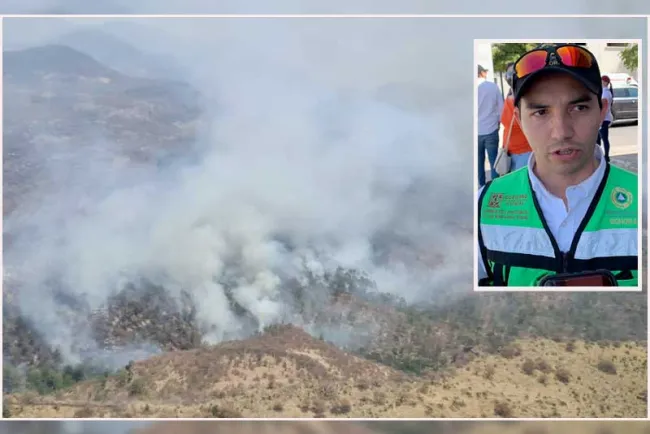 Refuerzan combate a incendio en Sahuaripa