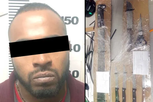 Amenaza con machete a su madre; fue detenido