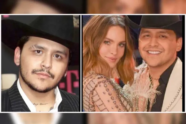 Confiesa Christian Nodal que aún habla con Belinda