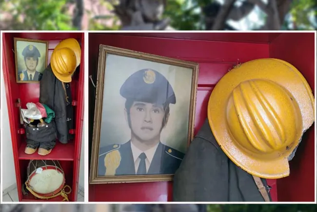 Recuerdan bombero fallecido en acto heroico