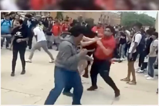 Enfrenta padre a "buleadores" de sus hijos y se arma batalla campal