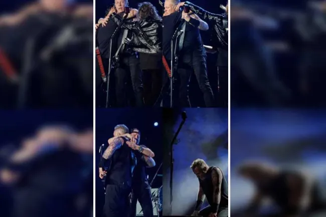 Rompe en llanto en concierto; "Pienso que ya estoy viejo", vocalista de Metallica