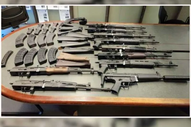 Decomisan arsenal al intentar internarse a México