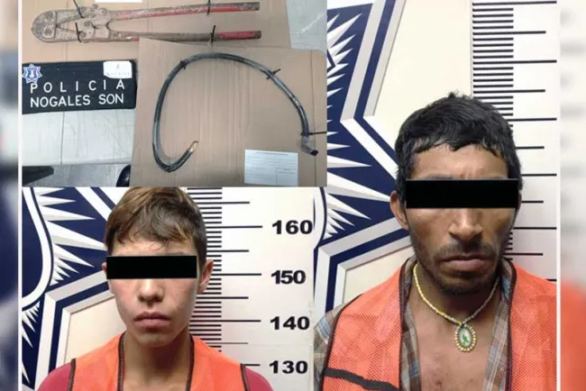 Detienen a presuntos ladrones de cableados