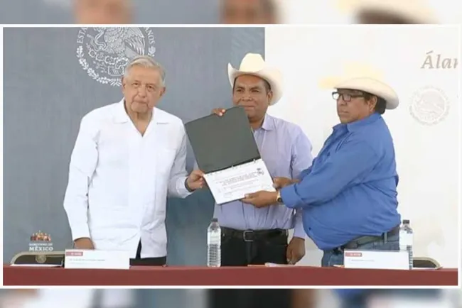 Recibe AMLO propuesta de Plan de Justicia para los Guarijíos