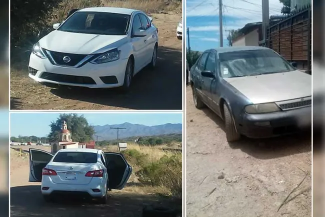 Localizan tres vehículos con reportes de robo