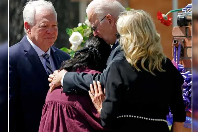 Visita Joe y Jill Biden a Texas tras fatal ataque en una escuela